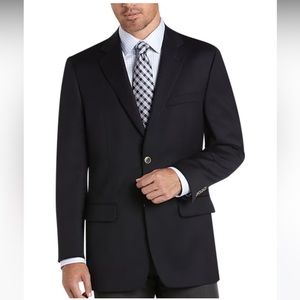 Joseph Feiss Goldmens Suit Jacket Dark Navy Sport Coat Wool| 46R
